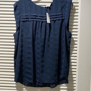 LOFT Navy Blue Blouse